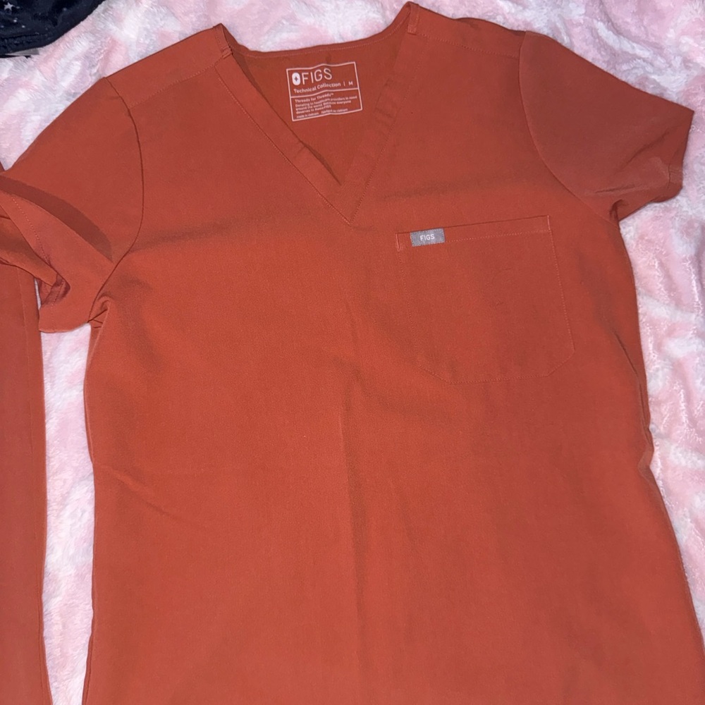 Figs Women's Terracotta Jogger Scrub Set-Women’s Medium - Picture 3 of 5